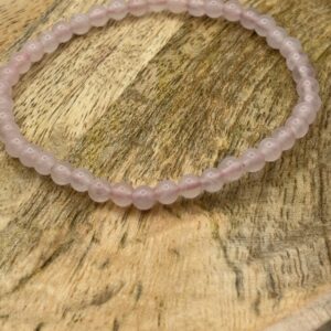 pulsera de cuarzo rosa