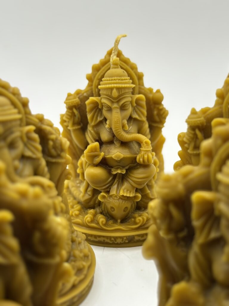 Vela Ganesha de miel