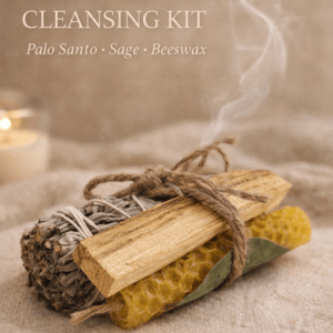 Kit Limpieza Espiritual Natural – Palo Santo, Salvia y Cera de Abeja