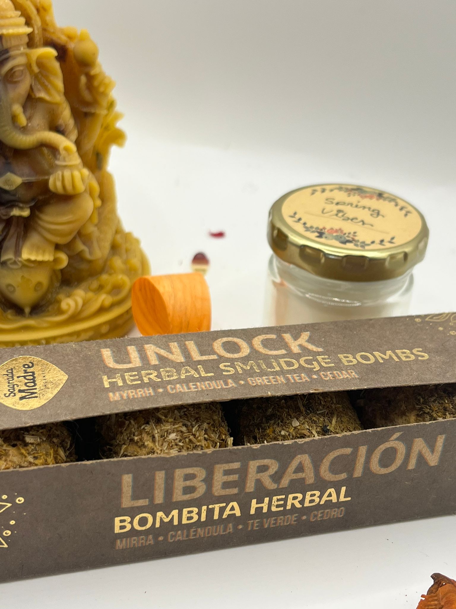 bombita de defumación del ritual abrecaminos de GAnesha
