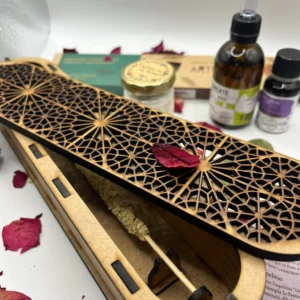 Quemador de incienso detalle del ritual de relajación